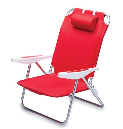 Iowa State Cyclones Monaco Beach Chair - Red - Click Image to Close