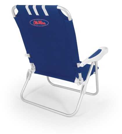 Ole Miss Rebels Monaco Beach Chair - Navy - Click Image to Close