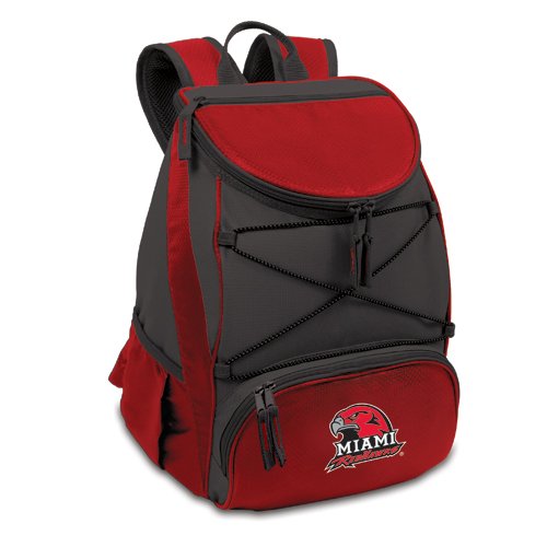 Miami RedHawks PTX Backpack Cooler - Red - Click Image to Close