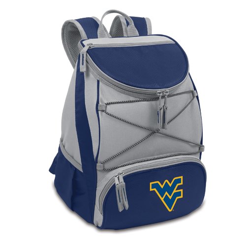 West Virginia Mountaineers PTX Backpack Cooler - Navy - Click Image to Close