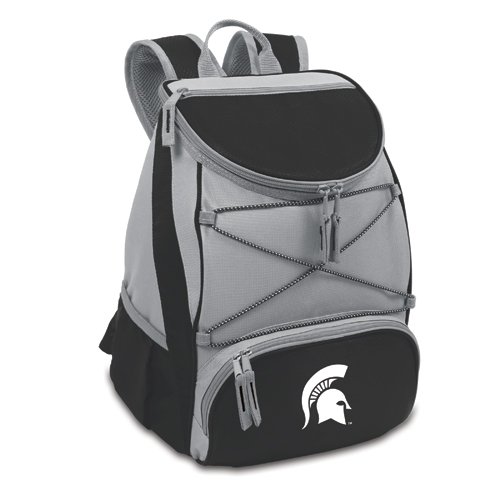 Michigan State Spartans PTX Backpack Cooler - Black - Click Image to Close