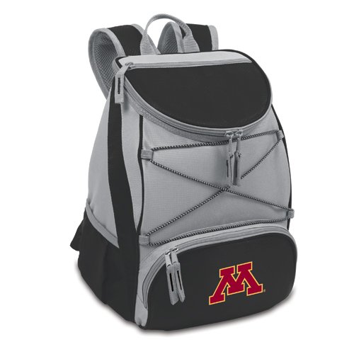 Minnesota Golden Gophers PTX Backpack Cooler - Black - Click Image to Close