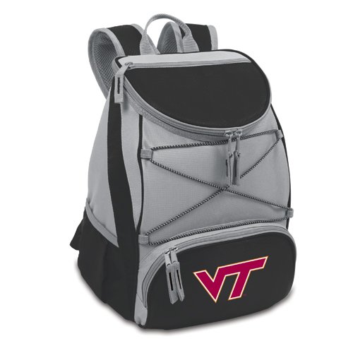 Virginia Tech Hokies PTX Backpack Cooler - Black - Click Image to Close