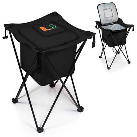 Miami Hurricanes Sidekick Cooler - Black - Click Image to Close