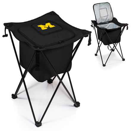 Michigan Wolverines Sidekick Cooler - Black - Click Image to Close