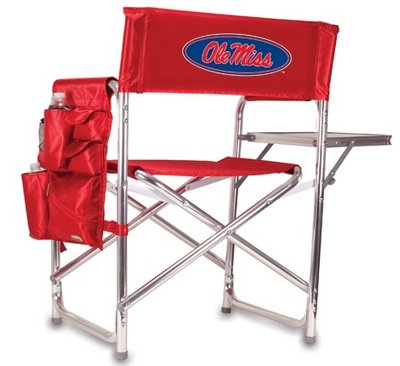 Ole Miss Rebels Sports Chair - Red - Click Image to Close