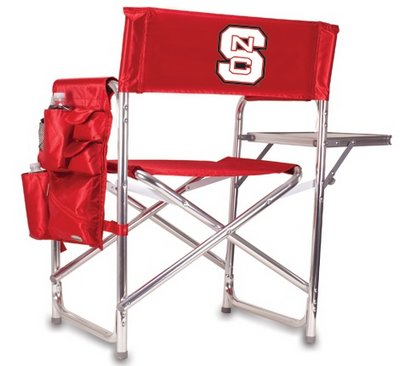 NC State Wolfpack Sports Chair - Red - Click Image to Close