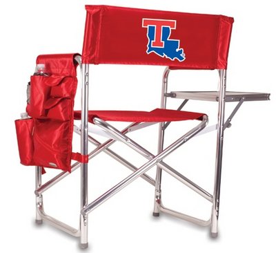 Louisiana Tech Bulldogs Sports Chair - Red - Click Image to Close