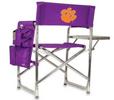 Clemson Tigers Sports Chair - Purple - Click Image to Close