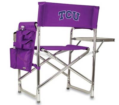 TCU Horned Frogs Sports Chair - Purple Embroidered - Click Image to Close