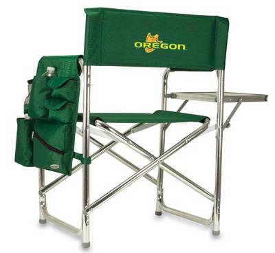Oregon Ducks Sports Chair - Hunter Green Embroidered - Click Image to Close