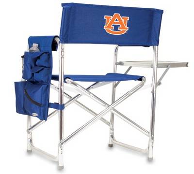 Auburn Tigers Sports Chair - Navy Embroidered - Click Image to Close