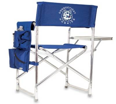 UConn Huskies Sports Chair - Navy - Click Image to Close