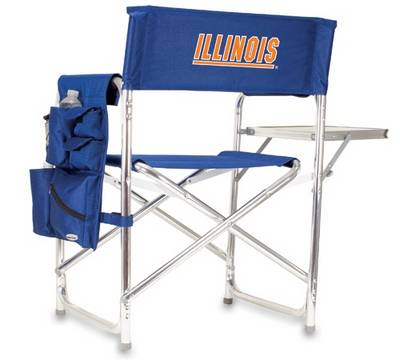 Illinois Fighting Illini Sports Chair - Navy Embroidered - Click Image to Close