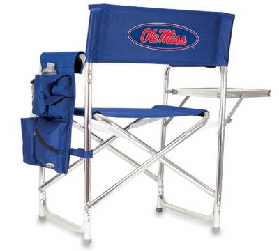 Ole Miss Rebels Sports Chair - Navy - Click Image to Close