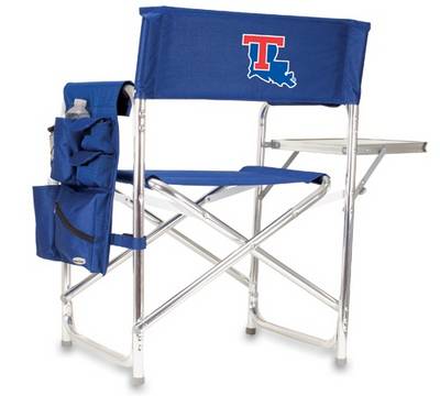 Louisiana Tech Bulldogs Sports Chair - Navy Embroidered - Click Image to Close