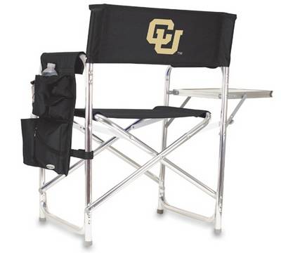 Colorado Buffaloes Sports Chair - Black Embroidered - Click Image to Close