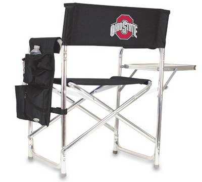 Ohio State Buckeyes Sports Chair - Black Embroidered - Click Image to Close