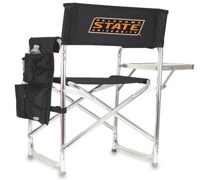 Oklahoma State Cowboys Sports Chair - Black Embroidered - Click Image to Close