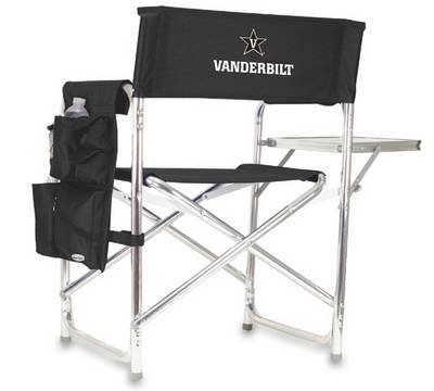 Vanderbilt Commodores Sports Chair - Black Embroidered - Click Image to Close