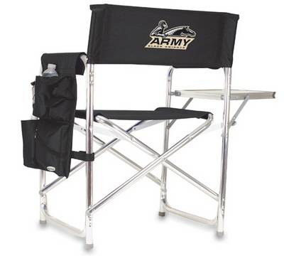 Army Black Knights Sports Chair - Black Embroidered - Click Image to Close