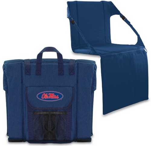 Ole Miss Rebels Stadium Seat - Navy - Click Image to Close