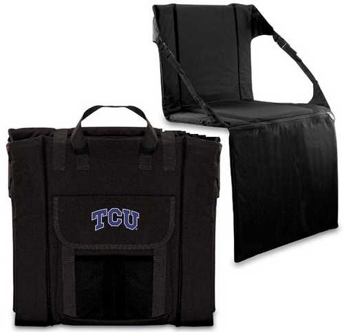 TCU Horned Frogs Stadium Seat - Black - Click Image to Close