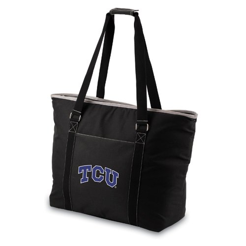 TCU Horned Frogs Tahoe Beach Bag - Black - Click Image to Close