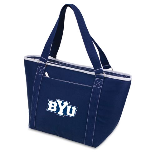 Brigham Young Cougars Topanga Cooler Tote - Navy Embroidered - Click Image to Close