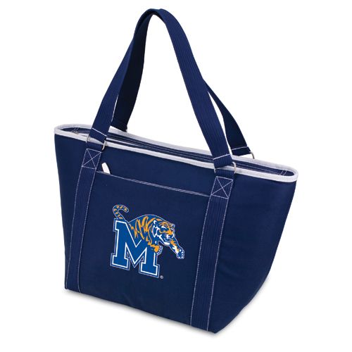 Memphis Tigers Topanga Cooler Tote - Navy Embroidered - Click Image to Close