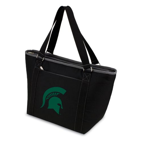 Michigan State Spartans Topanga Cooler Tote - Black Embroidered - Click Image to Close