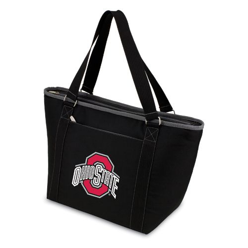 Ohio State Buckeyes Topanga Cooler Tote - Black Embroidered - Click Image to Close