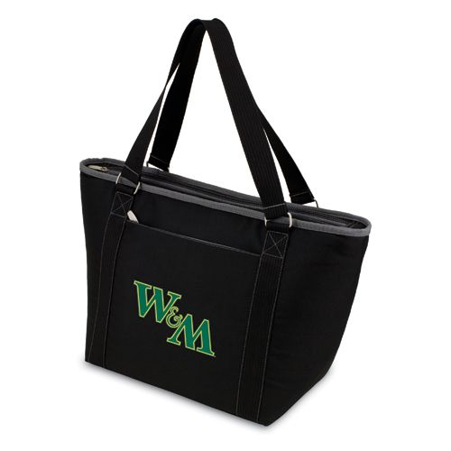 William & Mary Tribe Topanga Cooler Tote - Black Embroidered - Click Image to Close