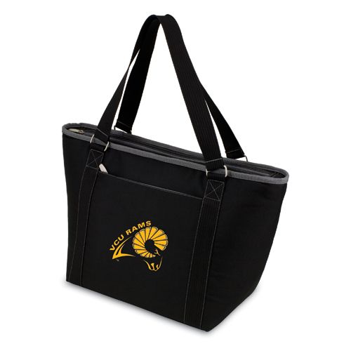 VCU Rams Topanga Cooler Tote - Black Embroidered - Click Image to Close