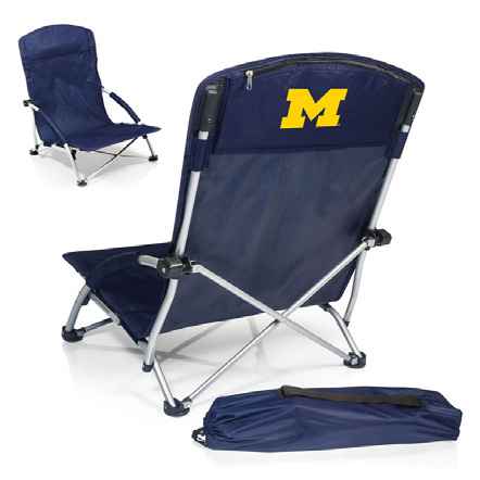 University of Michigan Wolverines Tranquility Chair - Navy - Click Image to Close