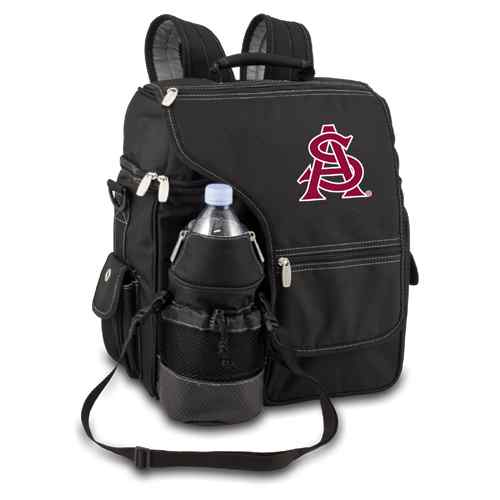 Arizona State Sun Devils Turismo Backpack - Black Embroidered - Click Image to Close