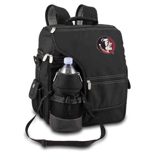 Florida State Seminoles Turismo Backpack - Black Embroidered - Click Image to Close