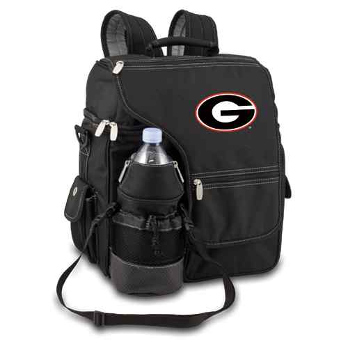 Georgia Bulldogs Turismo Backpack - Black Embroidered - Click Image to Close