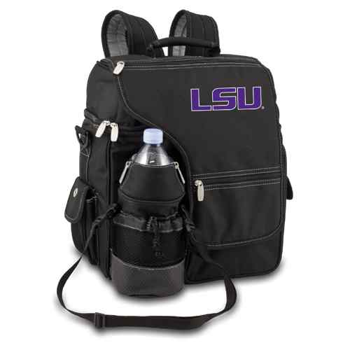 LSU Tigers Turismo Backpack - Black Embroidered - Click Image to Close