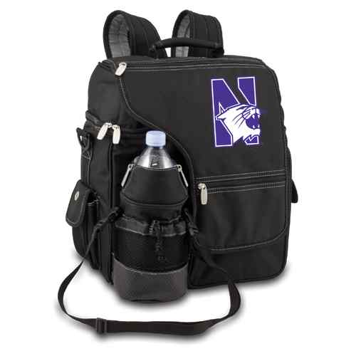 Northwestern Wildcats Turismo Backpack - Black - Click Image to Close