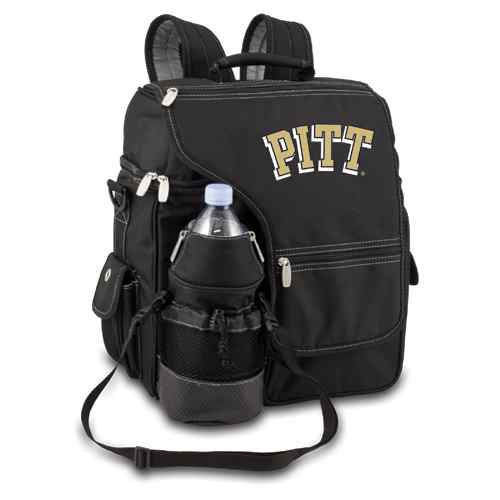 Pitt Panthers Turismo Backpack - Black Embroidered - Click Image to Close