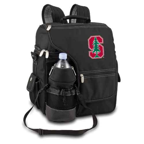 Stanford Cardinal Turismo Backpack - Black Embroidered - Click Image to Close