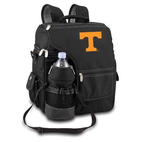 Tennessee Volunteers Turismo Backpack - Black Embroidered - Click Image to Close