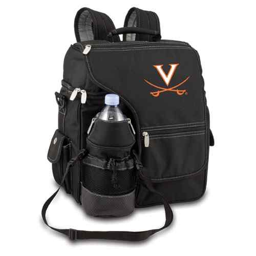 Virginia Cavaliers Turismo Backpack - Black Embroidered - Click Image to Close