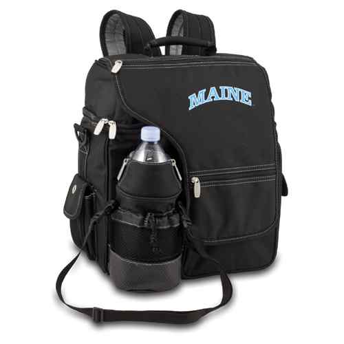 Maine Black Bears Turismo Backpack - Black Embroidered - Click Image to Close