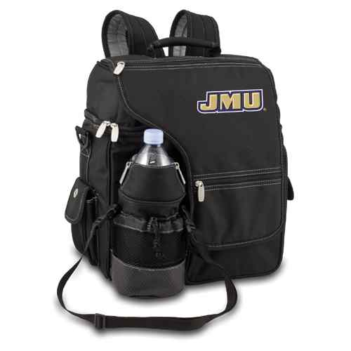 James Madison Dukes Turismo Backpack - Black Embroidered - Click Image to Close