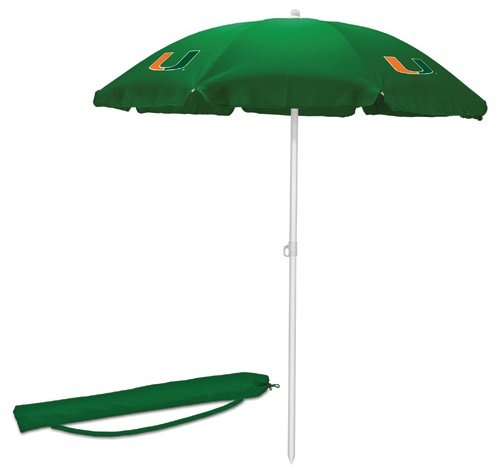 Miami Hurricanes Umbrella 5.5 - Green - Click Image to Close