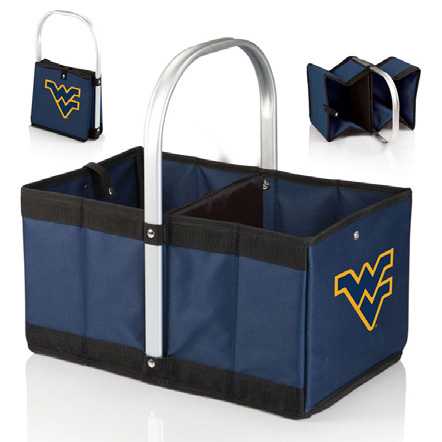 West Virginia Mountaineers Urban Basket - Navy - Click Image to Close