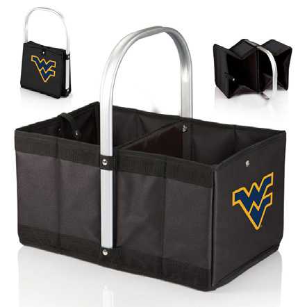 West Virginia Mountaineers Urban Basket - Black - Click Image to Close
