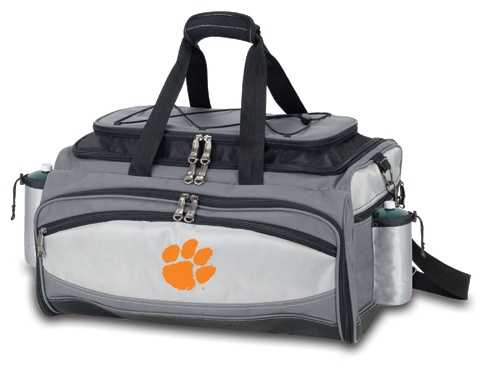 Clemson Tigers Vulcan Propane BBQ Set & Cooler - Embroidered - Click Image to Close